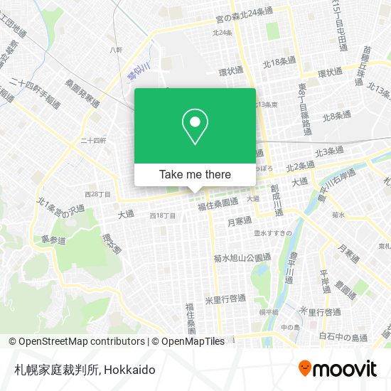 札幌家庭裁判所 map