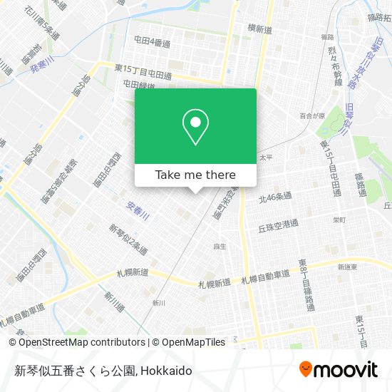 新琴似五番さくら公園 map