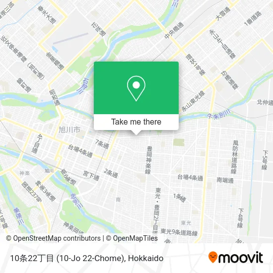 10条22丁目 (10-Jo 22-Chome) map