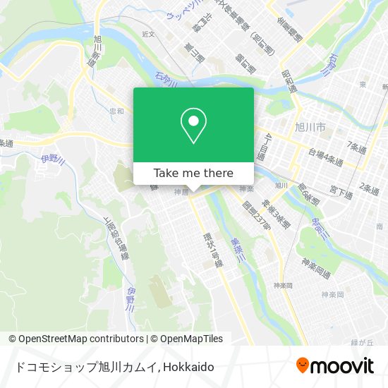 ドコモショップ旭川カムイ map