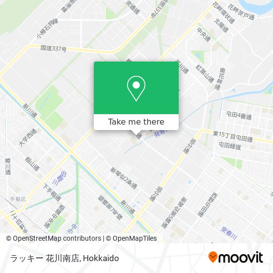 ラッキー 花川南店 map