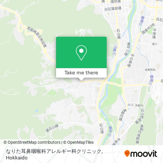 なりた耳鼻咽喉科アレルギー科クリニック map