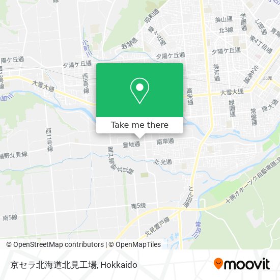 京セラ北海道北見工場 map