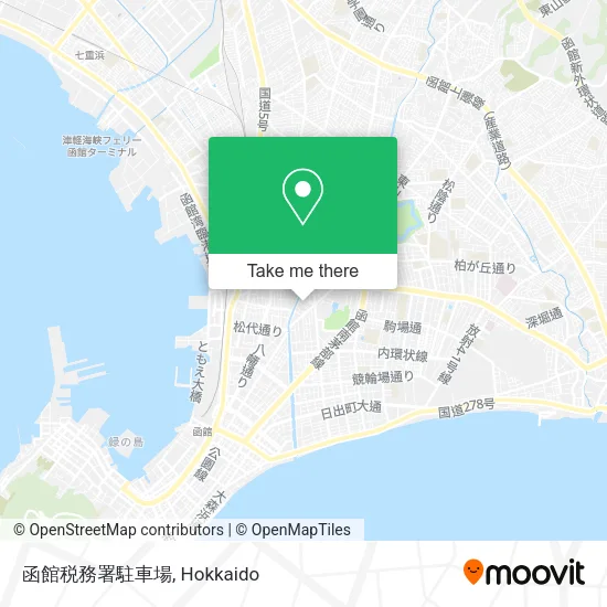 函館税務署駐車場 map