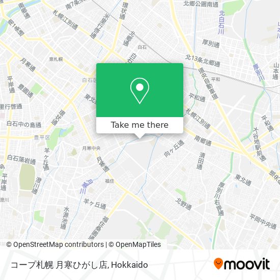コープ札幌 月寒ひがし店 map