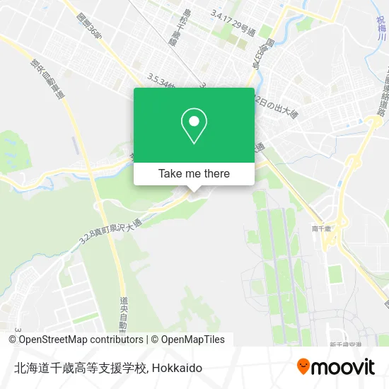 Hokkaido Chitose Special Needs High School map