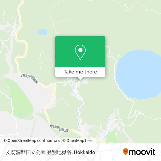 支笏洞爺国立公園 登別地獄谷 map