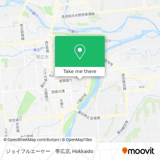 ジョイフルエーケー　帯広店 map