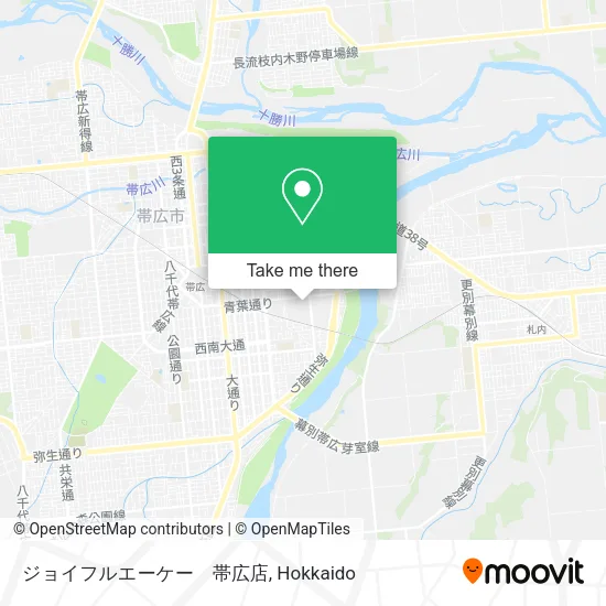 Joyful AK Obihiro Store map