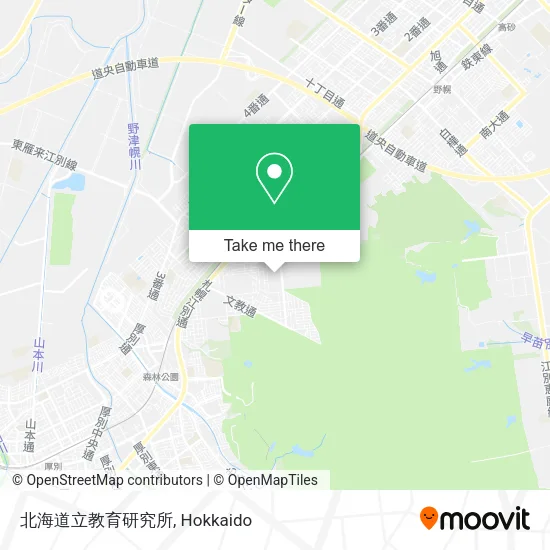 北海道立教育研究所 map