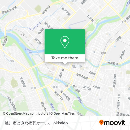 旭川市ときわ市民ホール map