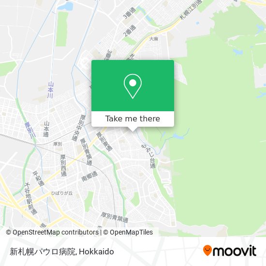 新札幌パウロ病院 map