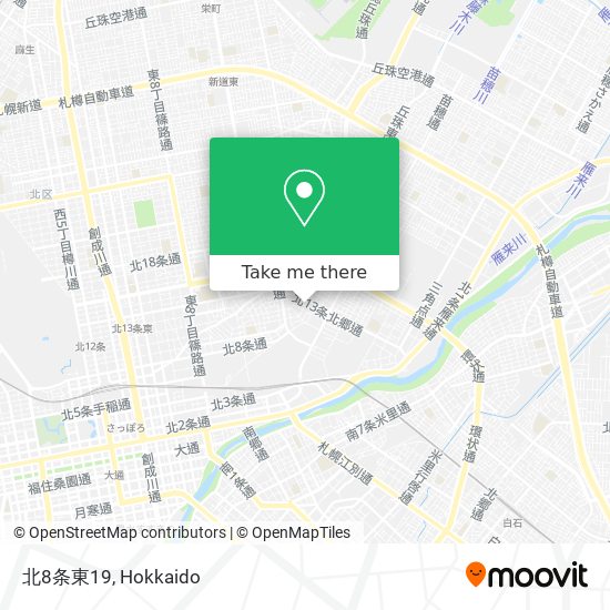 北8条東19 map