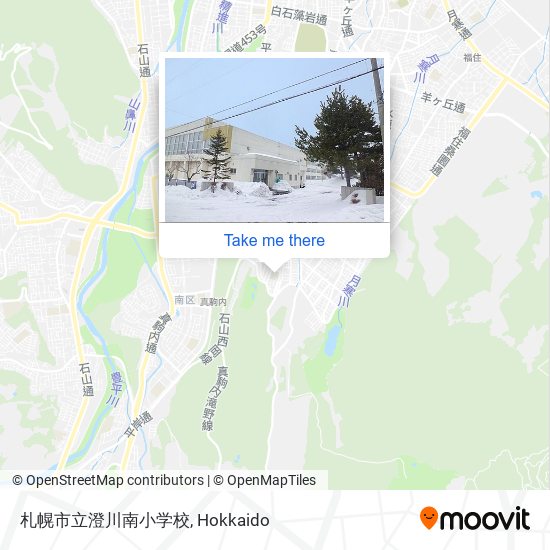 札幌市立澄川南小学校 map