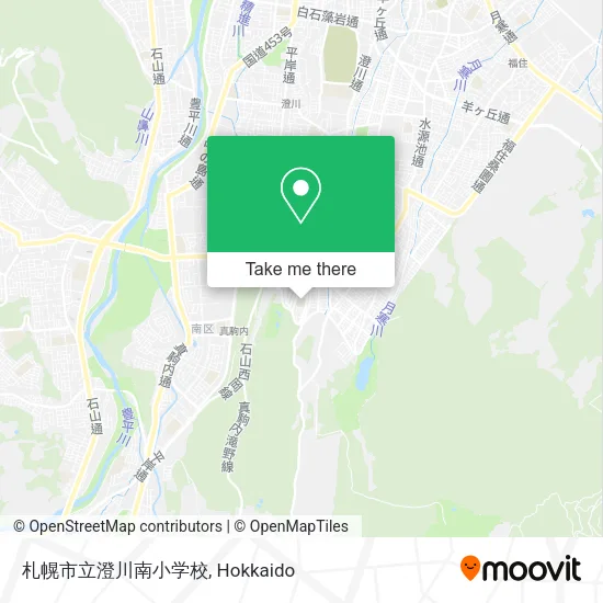 札幌市立澄川南小学校 map