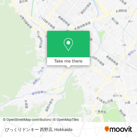 びっくりドンキー 西野店 map