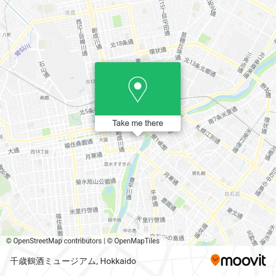 Chitose Crane Sake Museum map