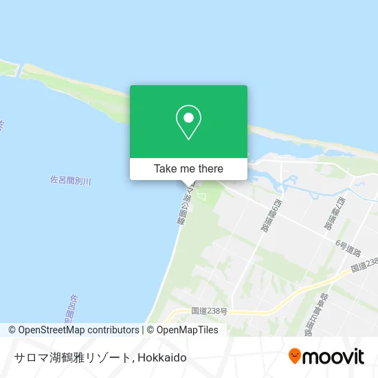 Saroma Lake Tsuruga Resort map