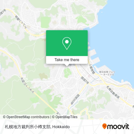 札幌地方裁判所小樽支部 map