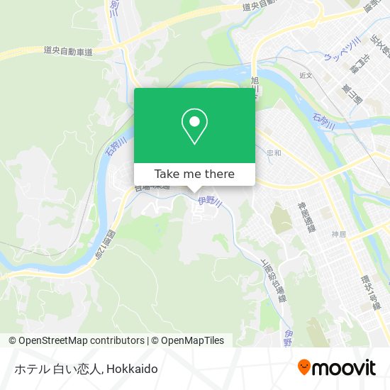 ホテル 白い恋人 map