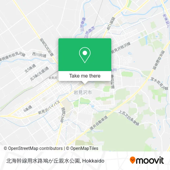 北海幹線用水路鳩が丘親水公園 map