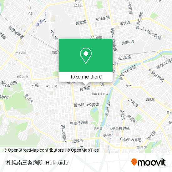 札幌南三条病院 map