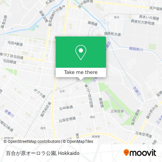 百合が原オーロラ公園 map