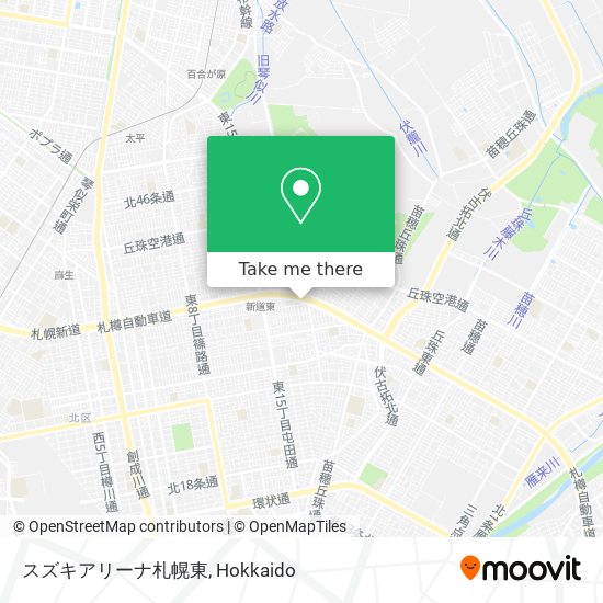 スズキアリーナ札幌東 map