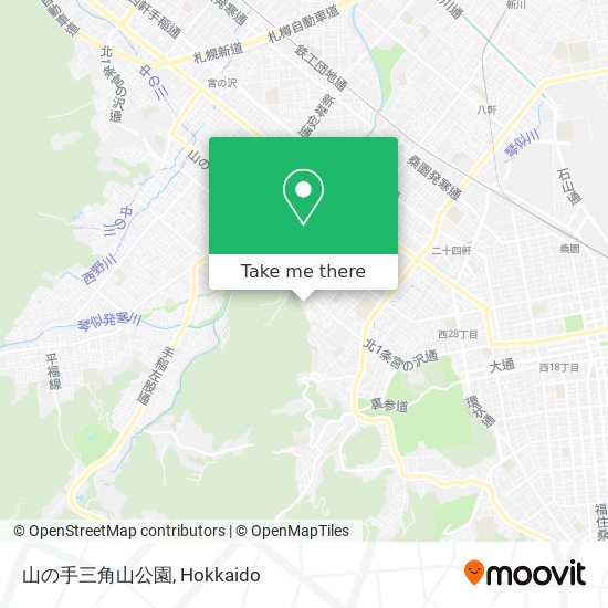 How To Get To 山の手三角山公園 In 札幌市 By Bus