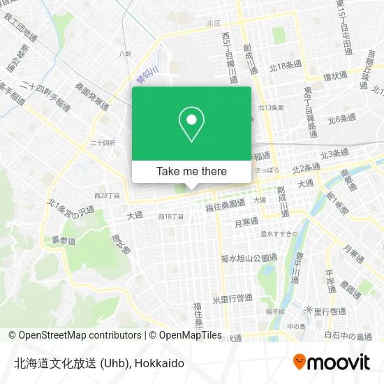北海道文化放送 (Uhb) map