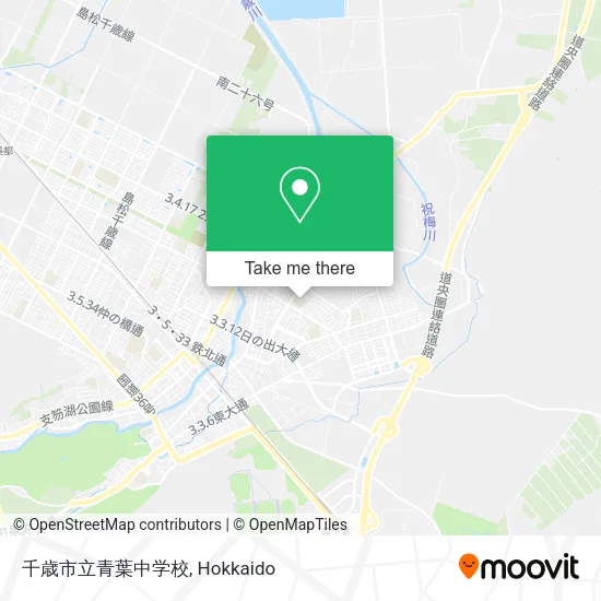 千歳市立青葉中学校 map