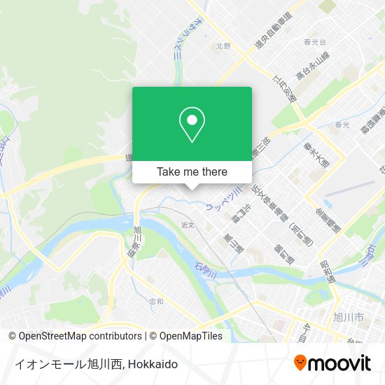 イオンモール旭川西 map