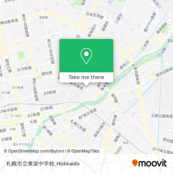 札幌市立東栄中学校 map