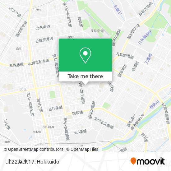 北22条東17 map