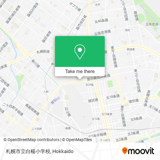 札幌市立白楊小学校 map