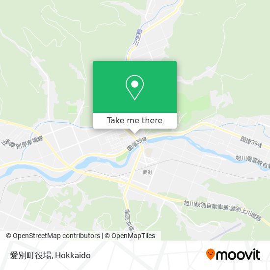 愛別町役場 map
