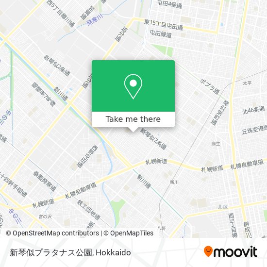 新琴似プラタナス公園 map