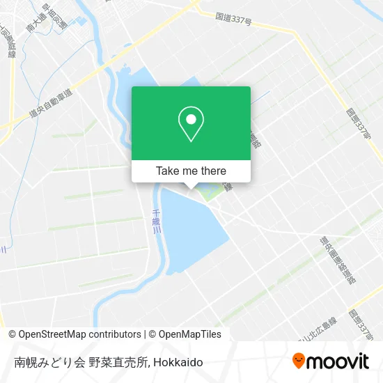 南幌みどり会 野菜直売所 map