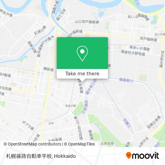 札幌篠路自動車学校 map