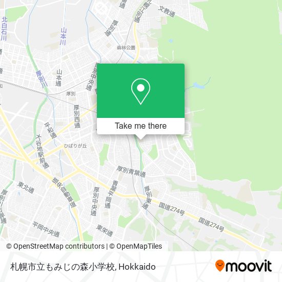 札幌市立もみじの森小学校 map