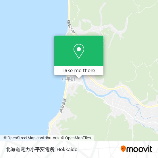北海道電力小平変電所 map
