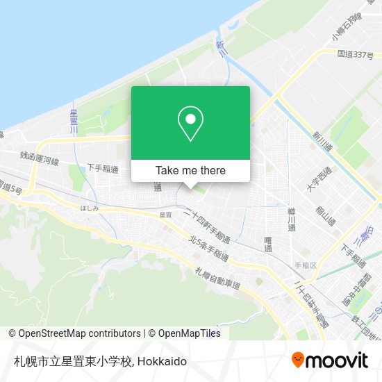 札幌市立星置東小学校 map