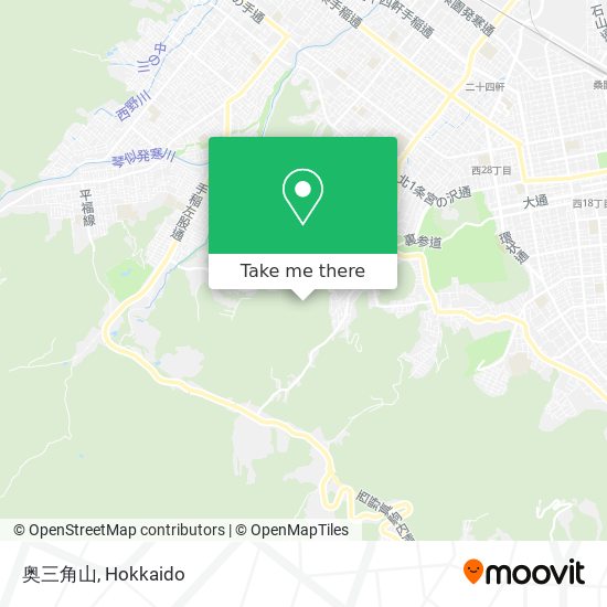 奥三角山 map