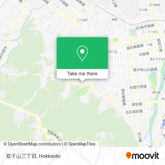 双子山三丁目 map