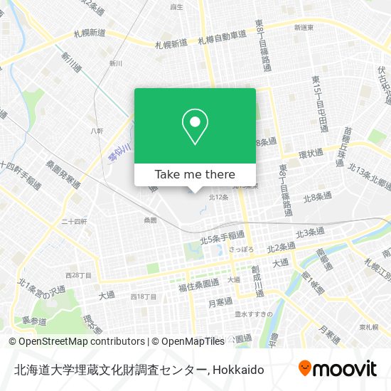 北海道大学埋蔵文化財調査センター map