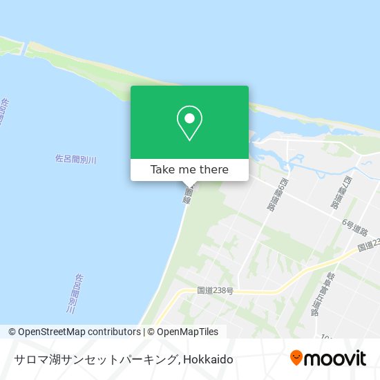 サロマ湖サンセットパーキング map