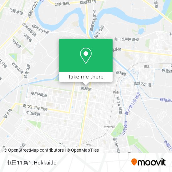 屯田11条1 map