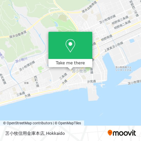 苫小牧信用金庫本店 map