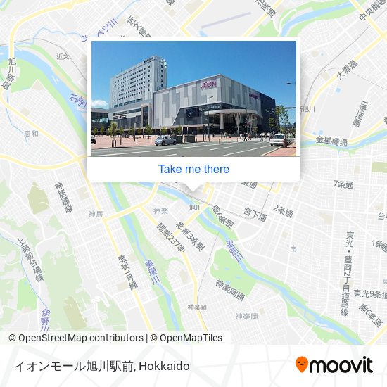 イオンモール旭川駅前 map