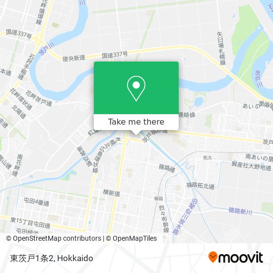 東茨戸1条2 map